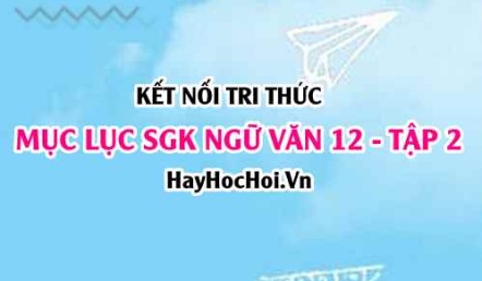 Mục lục SGK Ngữ Văn 12 tập 2 Kết nối tri thức